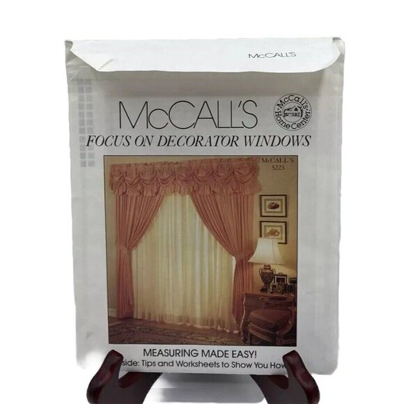 McCalls Focus On Decorator Windows Measuring Made Easy Tips Worksheets DIY 90s - Picture 2 of 3